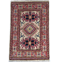 Load image into Gallery viewer, Hand-Knotted Kazak Geometric Design Handmade Wool Rug (Size 2.0 X 2.10) Brrsf-993