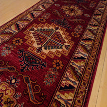 Load image into Gallery viewer, New Super Kazak Design Geometric Wool Rug (Size 2.7 X 9.10) Cwral-1638