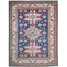 Load image into Gallery viewer, Hand-Knotted Geometric Oriental Kazak Design Wool Rug (Size 8.1 X 10.9) Cwral-8196
