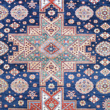 Load image into Gallery viewer, Hand-Knotted Geometric Oriental Kazak Design Wool Rug (Size 8.1 X 10.9) Cwral-8196