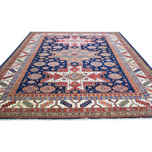 Load image into Gallery viewer, Hand-Knotted Geometric Oriental Kazak Design Wool Rug (Size 8.1 X 10.9) Cwral-8196