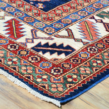 Load image into Gallery viewer, Hand-Knotted Geometric Oriental Kazak Design Wool Rug (Size 8.1 X 10.9) Cwral-8196