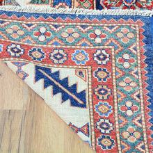 Load image into Gallery viewer, Hand-Knotted Geometric Oriental Kazak Design Wool Rug (Size 8.1 X 10.9) Cwral-8196