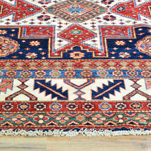 Load image into Gallery viewer, Hand-Knotted Geometric Oriental Kazak Design Wool Rug (Size 8.1 X 10.9) Cwral-8196