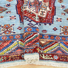 Load image into Gallery viewer, Hand-Knotted Fine Tribal Kazak Design Handmade Wool Rug (Size 5.8 X 8.0) Cwral-9270
