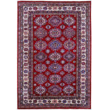 Load image into Gallery viewer, Hand-Knotted Caucasian Kazak Design Handmade Wool Rug (Size 6.0 X 8.9) Cwral-11097