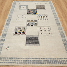 Load image into Gallery viewer, Hand-Knotted Modern Lori Gabbeh Design Wool Handmade Rug (Size 6.2 x 9.3) Cwral-11106
