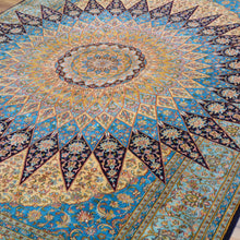 Load image into Gallery viewer, Hand-Knotted Kashmiri Silk Traditional Design Handmade Rug (Size 6.3 X 8.8) Cwral-11121