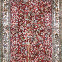 Load image into Gallery viewer, Hand-Knotted Kashmiri Silk Traditional Design Handmade Rug (Size 2.6 X 4.4) Cwral-11130