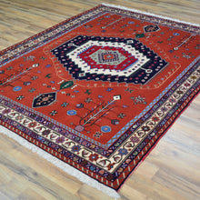 Load image into Gallery viewer, Hand-Knotted Traditional Oriental Tribal Design Handmade Rug (Size 5.2 X 6.11) Cwral-11178