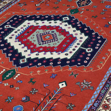 Load image into Gallery viewer, Hand-Knotted Traditional Oriental Tribal Design Handmade Rug (Size 5.2 X 6.11) Cwral-11178