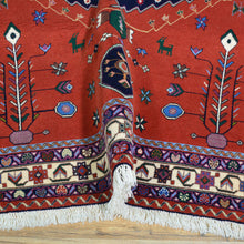Load image into Gallery viewer, Hand-Knotted Traditional Oriental Tribal Design Handmade Rug (Size 5.2 X 6.11) Cwral-11178
