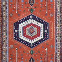Load image into Gallery viewer, Hand-Knotted Traditional Oriental Tribal Design Handmade Rug (Size 5.2 X 6.11) Cwral-11178