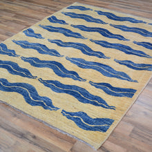 Load image into Gallery viewer, Hand-Knotted Tribal Peshawar Chobi Ocean Design Handmade Rug (Size 4.8 X 6.2) Cwral-11181
