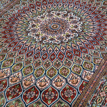 Load image into Gallery viewer, Hand-Knotted Kashmiri Silk Traditional Design Handmade Rug (Size 4.0 X 6.5) Cwral-11193