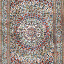 Load image into Gallery viewer, Hand-Knotted Kashmiri Silk Traditional Design Handmade Rug (Size 4.0 X 6.5) Cwral-11193