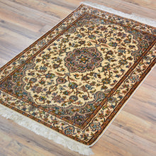 Load image into Gallery viewer, Hand-Knotted Kashmiri Silk Traditional Design Handmade Rug (Size 2.1 X 3.2) Cwral-11196