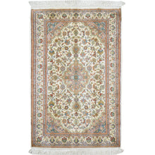 Load image into Gallery viewer, Hand-Knotted Kashmiri Silk Traditional Design Handmade Rug (Size 2.1 X 3.2) Cwral-11199