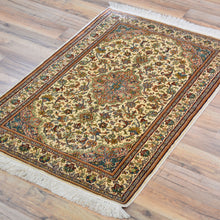 Load image into Gallery viewer, Hand-Knotted Kashmiri Silk Traditional Design Handmade Rug (Size 2.1 X 3.2) Cwral-11199