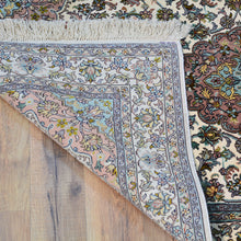 Load image into Gallery viewer, Hand-Knotted Kashmiri Silk Traditional Design Handmade Rug (Size 2.8 X 4.1) Cwral-11208