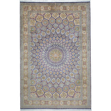 Load image into Gallery viewer, Hand-Knotted Kashmiri Silk Traditional Design Handmade Rug (Size 6.0 X 8.10) Cwral-11211