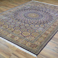 Load image into Gallery viewer, Hand-Knotted Kashmiri Silk Traditional Design Handmade Rug (Size 6.0 X 8.10) Cwral-11211