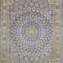 Load image into Gallery viewer, Hand-Knotted Kashmiri Silk Traditional Design Handmade Rug (Size 6.0 X 8.10) Cwral-11211