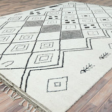 Load image into Gallery viewer, Hand-Knotted Berber African Design Handmade Wool Rug (Size 9.0 X 12.6) Cwral-11271