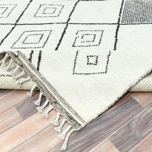 Load image into Gallery viewer, Hand-Knotted Berber African Design Handmade Wool Rug (Size 9.0 X 12.6) Cwral-11271