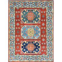 Load image into Gallery viewer, Hand-Knotted Caucasian Kazak Design Handmade Wool Rug (Size 9.0 X 12.2) Cwral-11286