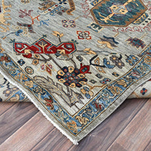 Load image into Gallery viewer, Hand-Knotted Traditional Kazak Design Handmade Wool Rug (Size 8.9 X 11.9) Cwral-11298