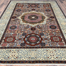 Load image into Gallery viewer, Hand-Knotted Egyptian Mumluk Design Handmade Wool Rug (Size 6.1 X 9.3) Cwral-11304