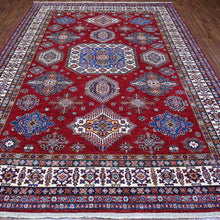Load image into Gallery viewer, Hand-Knotted Fine Traditional Kazak Design Handmade Wool Rug (Size 9.1 X 11.9) Cwral-11316