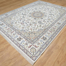 Load image into Gallery viewer, Fine Traditional Nain Design Hand-Knotted Wool Silk Handmade Rug (Size 9.0 X 12.3) Cwral-11361
