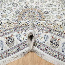 Load image into Gallery viewer, Fine Traditional Nain Design Hand-Knotted Wool Silk Handmade Rug (Size 9.0 X 12.3) Cwral-11361