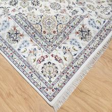 Load image into Gallery viewer, Fine Traditional Nain Design Hand-Knotted Wool Silk Handmade Rug (Size 9.0 X 12.3) Cwral-11361