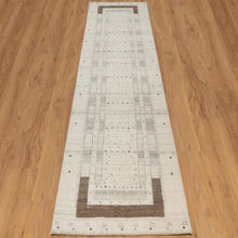 Load image into Gallery viewer, Hand-Knotted Modern Gabbeh Design Runner Handmade Wool  Rug (Size 2.7 X 9.11) Cwral-11379