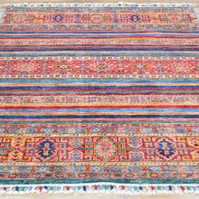 Load image into Gallery viewer, Hand-Knotted Kazak Khorjin Traditional Design Handmade Rug (Size 4.0 X 5.7) Cwral-11472