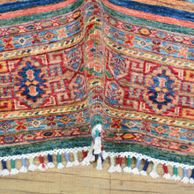 Load image into Gallery viewer, Hand-Knotted Kazak Khorjin Traditional Design Handmade Rug (Size 4.0 X 5.7) Cwral-11472