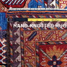 Load image into Gallery viewer, Hand-Knotted Earsari Turkish Knot Kazak Design Oriental Wool Rug (Size 8.2 X 9.9) Cwral-11565