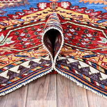 Load image into Gallery viewer, Hand-Knotted Earsari Turkish Knot Kazak Design Oriental Wool Rug (Size 8.2 X 9.9) Cwral-11565