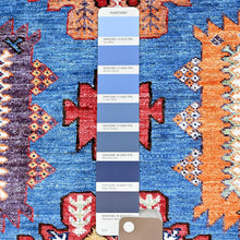 Load image into Gallery viewer, Hand-Knotted Earsari Turkish Knot Kazak Design Oriental Wool Rug (Size 8.2 X 9.9) Cwral-11565
