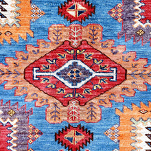 Load image into Gallery viewer, Hand-Knotted Earsari Turkish Knot Kazak Design Oriental Wool Rug (Size 8.2 X 9.9) Cwral-11565