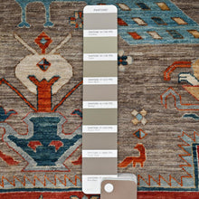 Load image into Gallery viewer, Hand-Knotted Traditional Kazak Sherwan Design Oriental Wool Rug (Size 9.1 X 11.6) Cwral-11577