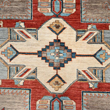 Load image into Gallery viewer, Hand-Knotted Traditional Kazak Sherwan Design Oriental Wool Rug (Size 9.1 X 11.6) Cwral-11577
