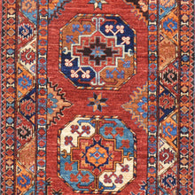 Load image into Gallery viewer, Hand-Knotted Tribal Elephant Feet Design Oriental Handmade Rug (Size 3.0 X 13.0) Cwral-11772