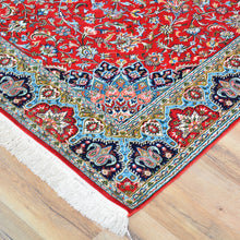 Load image into Gallery viewer, Hand-Knotted Kashmiri Silk Traditional Design Handmade Rug (Size 4.1 X 6.2) Cwral-10824