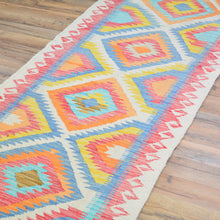 Load image into Gallery viewer, Flatweave Reversible Kilim Handmade Wool Rug (Size 2.6 X 8.0) Cwral-10869