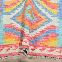 Load image into Gallery viewer, Flatweave Reversible Kilim Handmade Wool Rug (Size 2.6 X 8.0) Cwral-10869