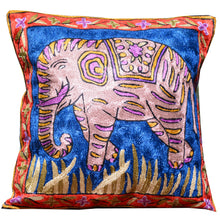 Load image into Gallery viewer, 16 x 16 Abstract Pattern Chain Stitch Rayon Pillow Cover Cwpal-10010